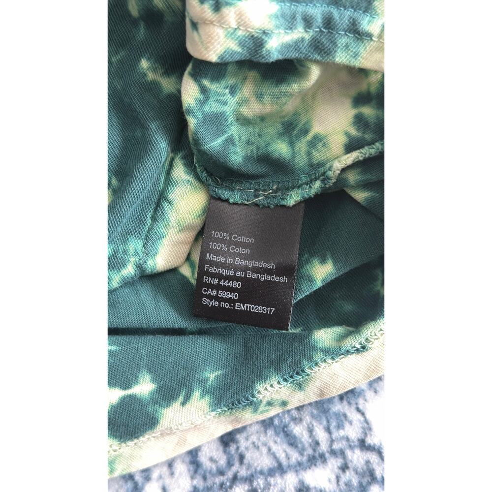 NWT New ELWOOD Green Tie Dye Short Sleeve Cotton T-Shirt Men's Size Medium - Picture 8 of 8